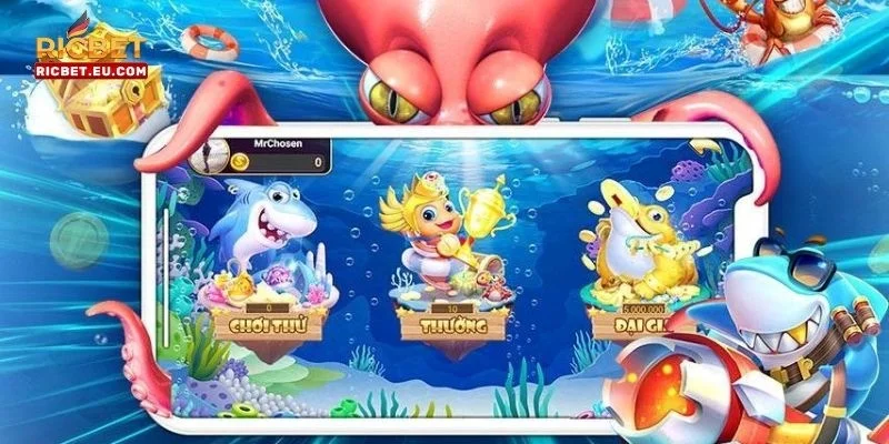 Phiên bản bắn cá online tại RICBET cực hấp dẫn, đáng chơi. 